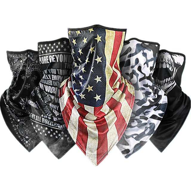 Masque facial de moto de glace froide d'été pour hommes, casquette de crâne, cagoule, Bandana,