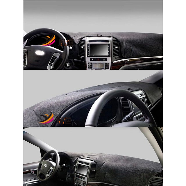 For Hyundai Santa Fe II CM 2006-2012 Dashmat Dashboard Cover Instrument Panel Sunscreen Pad Dash Mat Anti-Dirt Proof Ornaments