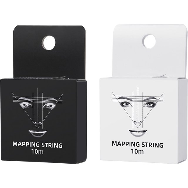 1box Mapping Pre-ink String For microblading Eyebow Make Up Dyeing Thread Semi Permanent Positioning Eyebrow Measuring Tool