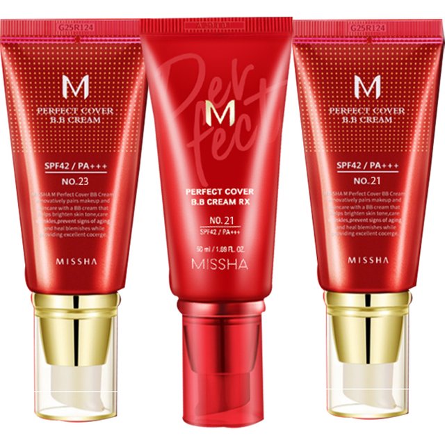 MISSHA M Perfect Cover BB Cream NEW 50ml Makeup CC Natural Waterproof Concealer Base Liquid Foundation