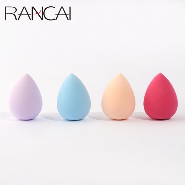 4pcs Makeup Sponge Powder Puff Beauty Cosmetic Ball Foundation Powder Puff Dry Wet Combined Water Droplets Make Up Tools