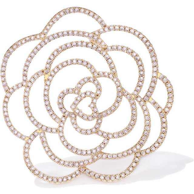 Broche camélia au design célèbre, petit parfum, écharpe en soie mignonne, boucle rétro, accessoire