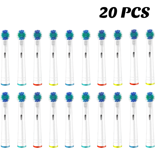 20Pcs/Lot Electric Toothbrush Head For Oral B Sensitive Replacement Brush Heads D25 D30 D32 D18 4739 3709 4728 D4510 D12013