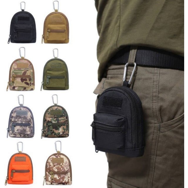 Portefeuille tactique EDC Molle, pochette Portable pour clés, porte-monnaie pour Sports de plein