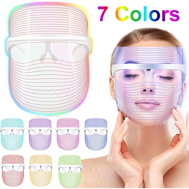 7 Colors LED Light Therapy Facial Mask Photon Anti-Aging Anti Wrinkle Rejuvenation Wireless Face Mask Skin Care Beatuy Devices