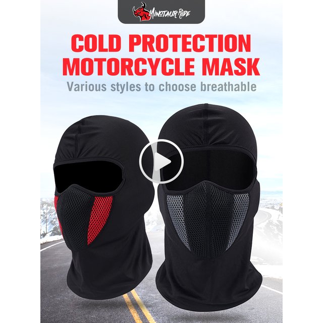 Balaclava Motorcycle Face Mask Moto Helmet Bandana Hood Ski Neck Full Face Mask Windproof Dustproof Face Shield