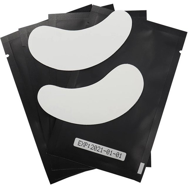 50 Pairs Black Packing Under Eye Pads Eyelashes Paper Patches Tips Sticker Wraps Eyelash Extension Make Up Tools