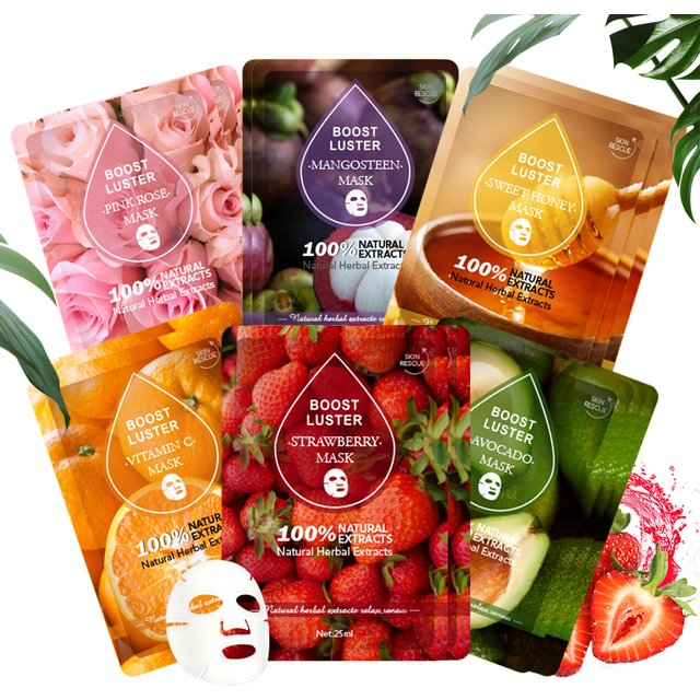 AILKE Whitening Moisturizing Hydration Facial Mask With Vitamin C, Hyaluronic Acid, Anti-wrinkle Face Skin Care Korean Cosmetics