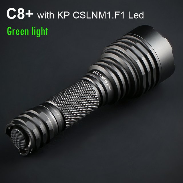 Convoi C8 Plus lampe de poche avec KP CSLNM1.F1 lumière verte Linterna Led lampe tactique chasse EDC 18650 Flash torche travail Latarka
