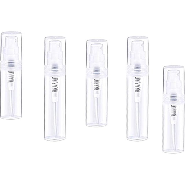 Flacon pulvérisateur en plastique transparent, atomiseur de parfum Portable, Mini Tube à essai
