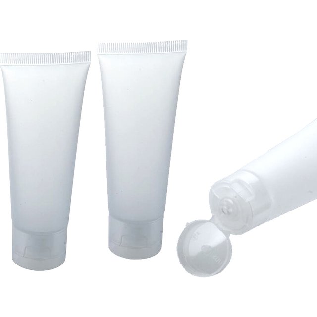30Pcs/Lot PE Soft Tubes 15ml 20ml 30ml 50ml 100ml Clear Scrube Cream Tube Facial Cleaner Handcream Container