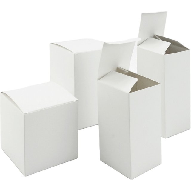 30/50/100pcs Small White Box for Cosmetic Packaging Customized Printing LOGO Neutral General Packaging Candy Accessories Carton