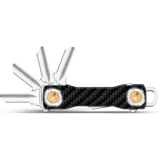 Porte-clés de marque 2023 carbone, bricolage, portefeuille intelligent, porte-clé de poche EDC,