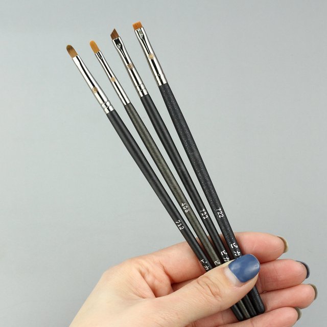 1pc précision Eyeliner biseauté correcteur pinceaux de maquillage conique paupière maquillage brosse