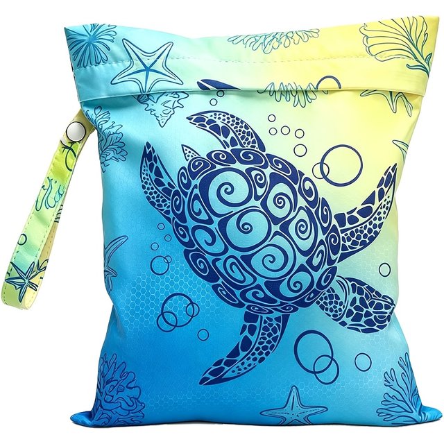 Waterproof Dry Wet Separation Bag Fashion Beach Zipper Bag for Travel Swim Pool Yoga Sportswear Cosmetics Lingerie Storage