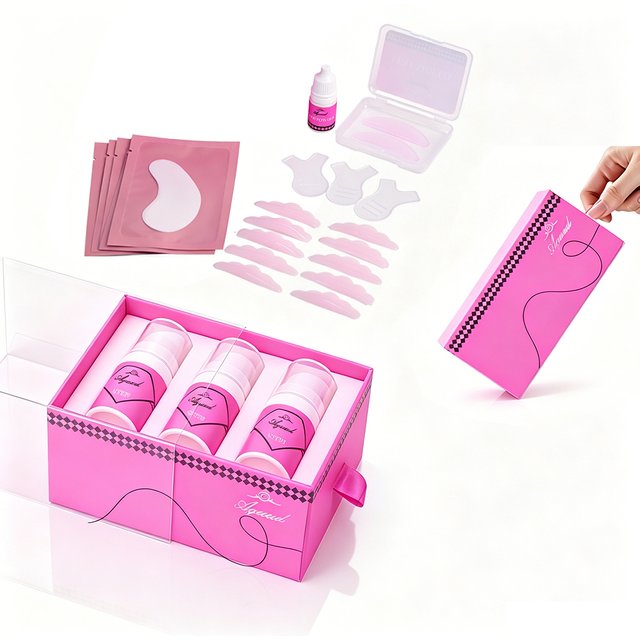 AGUUD Korean Lash Lift Kit Cysteine Semi-Permanet Salon Home Use Eyelash Enhancer Makeup 2IN1 Eyebrow and Eyelash Lifting Tools