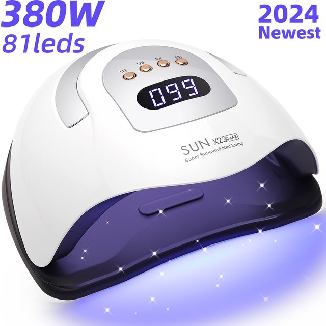 DianaBeauty 380W 81LEDs UV LED Lamp for Nails Powerful Nail Dryer For Curing All Gel Nail Polish Drying UV Light for Manicure