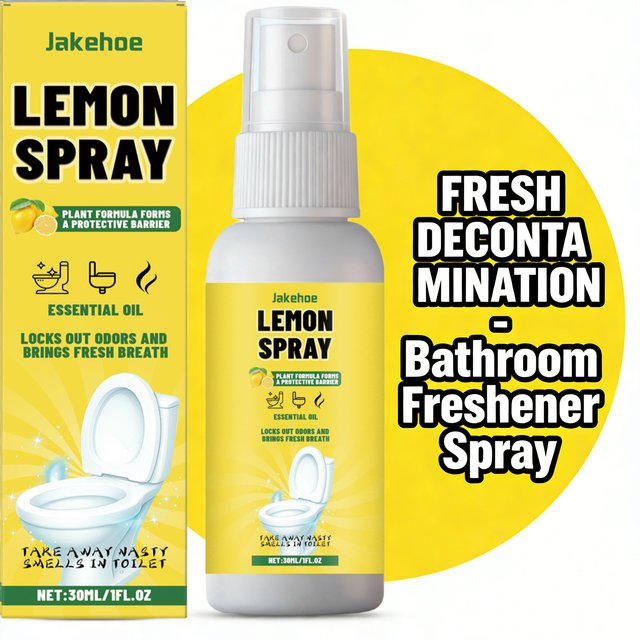 Spray WC au citron pour désodoriser, détartrer et éliminer les taches, parfum frais et rafraîchissant, spray désodorisant pour toilettes