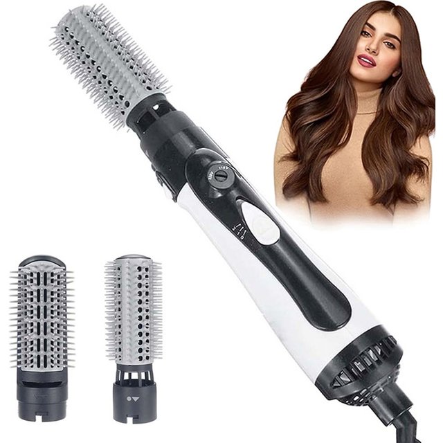 Hair Dryer and Hot Air Brush Professional Negative Ionic Ceramic Volumizer Styler Lightweight One Step Blow Brush Styling Tool