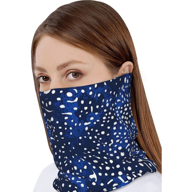 Whale Shark Skin Design Bandana Neck Cover Magic Scarf Multi-use Face Mask Beanies Hat for men Women Adult Washable
