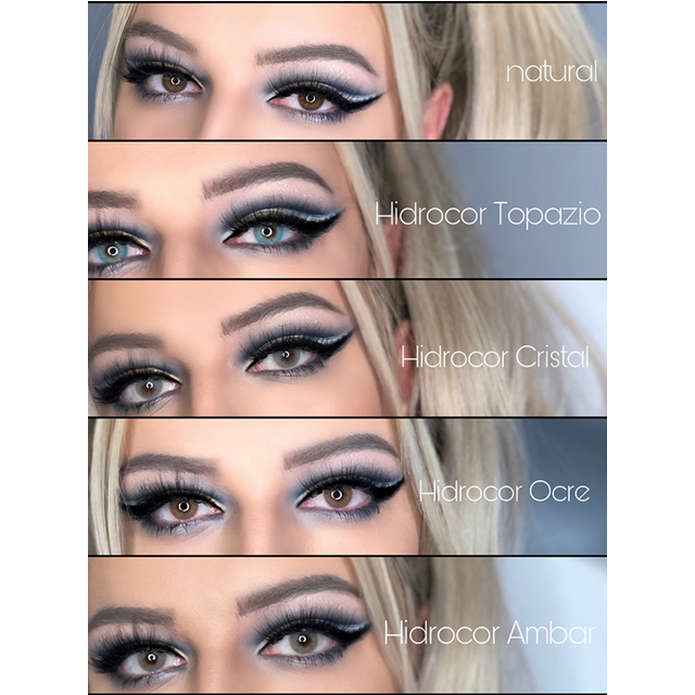 VISUASHOW Aurora Graphite Natural Color Contact Lenses 1Pair Myopia Half Yearly Colored Contact Lens With Power for Eye Makeup