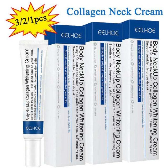 1/2/3pcs Collagen Neck Cream Moisturizing Tightening Lifting For Neck Double Chin Reducer Fine Lines Skin Care