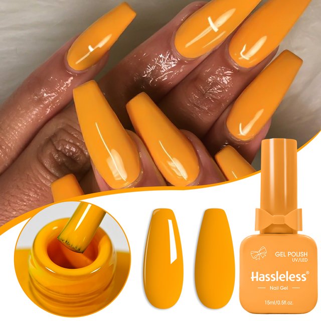 Single-Use Gel Nail Polish, Classic Colors, Semi-Permanent, Removable by Soaking or LED Polish, Suitable for Home and Salon Use