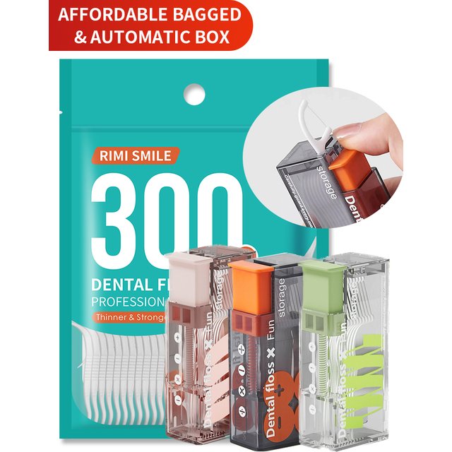 Automatic Dental Floss Box Affordable Bagged Dental Floss Picks Safe for Travel Pocket-Friendly Oral Care