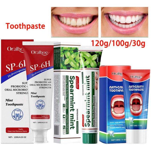 SP6 Probiotics Whitening Toothpaste Enhanced Formula Teeth Whitening and Gum Health Deep Cleaning 30g/100g/120g