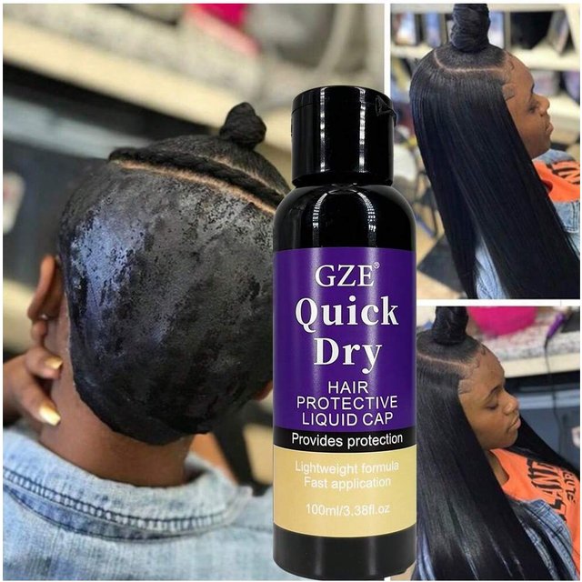 GZE Hair Protective Covering Weave Glue Liquid Protective Shield Quick Weave Protector Leave in Conditioner