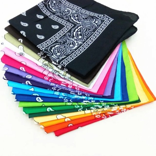 Fashion hip hop man women bohemian print bandana hair bands outdoor unisex headbands band wrist wraps face mask handkerchief