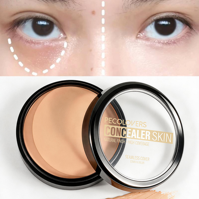 1PC Concealer‑ Waterproof, Long‑lasting Coverage for Dark Circles, Redness, Freckles and Tattoos, Perfect for Daily Makeup