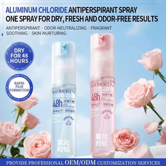 Refreshing Antiperspirant Deodorant Spray 35ml Gentle Long Lasting Fragrance Body Odor Removal Mist for women & Men Daily Use