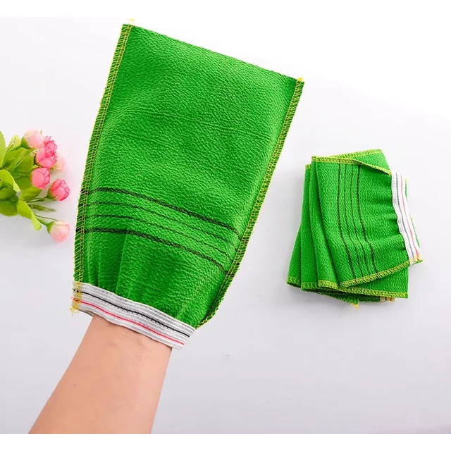 Korean Asian Exfoliating Bath Washcloth Body Scrub Shower Wash Cloths Dead Skin Clean Wash Towel Tool
