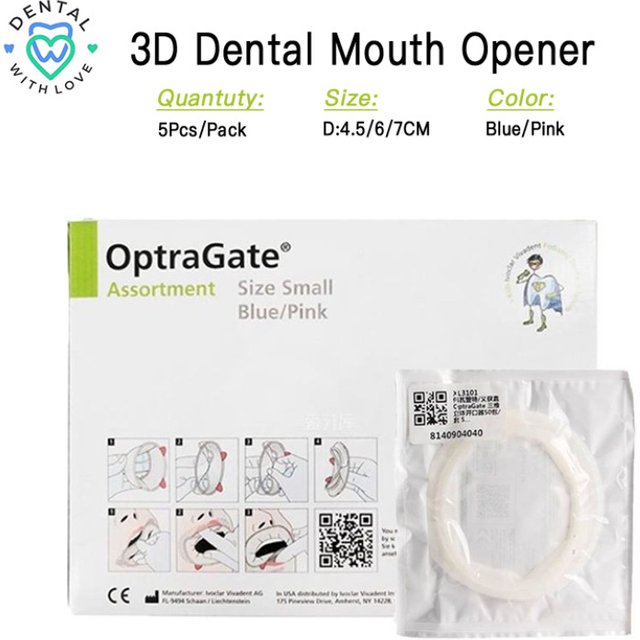 5Pcs Ivoclar OptraGate XL3015 3D Dental Mouth Opener Latex-Free Lip Cheek Retractor Intraoral Support Teeth Whitening material