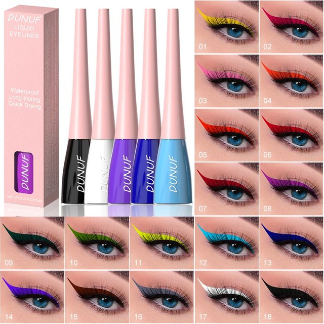 1 Pcs Waterproof Long-Wearing Liquid Eyeliner - Smudge-Resistant, Transfer-Proof, Perfect For Creating Dramatic Looks