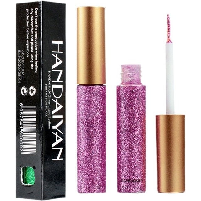 10 Colors Glitter Eyeliner Waterproof Long Lasting High Pigmented Liquid Eye Liner Pen Metallic Silver Gold Beauty Makeup