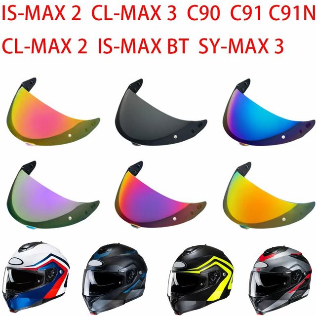 C91N Visor for HJC C90 C91 C91N CL-MAX 2 IS-MAX BT SY-MAX 3 IS-MAX 2 CL-MAX 3 HJ17 Helmet Shield Lens Sunscreen Visière Moto