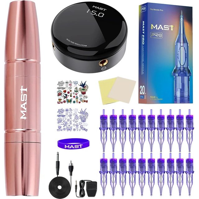 Mast Tattoo Magi Rotary Machine Gun 2.0/3.0mm Stroke Powerful Customized Motor for Permanent Makeup of Eyebrows And Lips