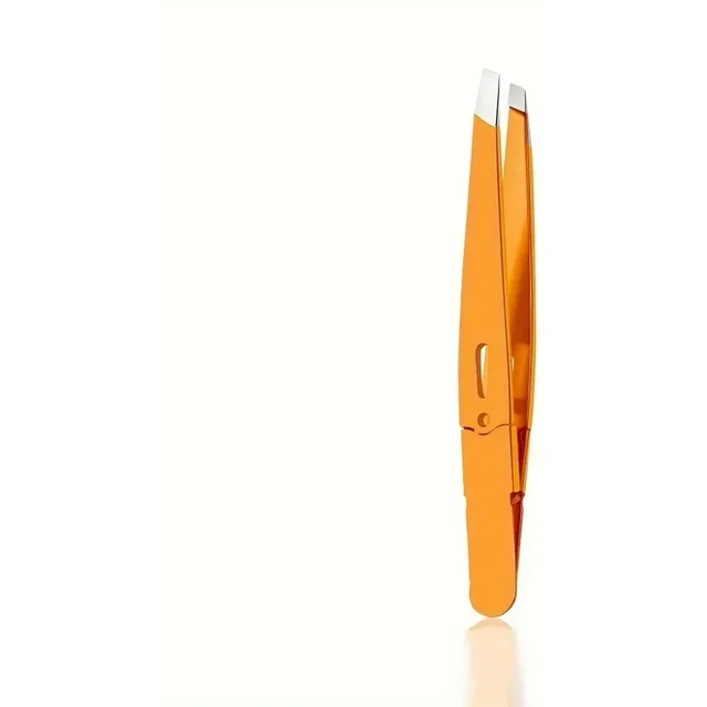 High Quality Eyebrow Tweezer Colorful Hair Beauty Fine Hairs Puller Stainless Steel Slanted Eye Brow Clips Removal Makeup Tools