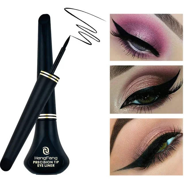 Eyeliner noir longue durée, liquide imperméable, stylo crayon à séchage rapide, facile à porter,