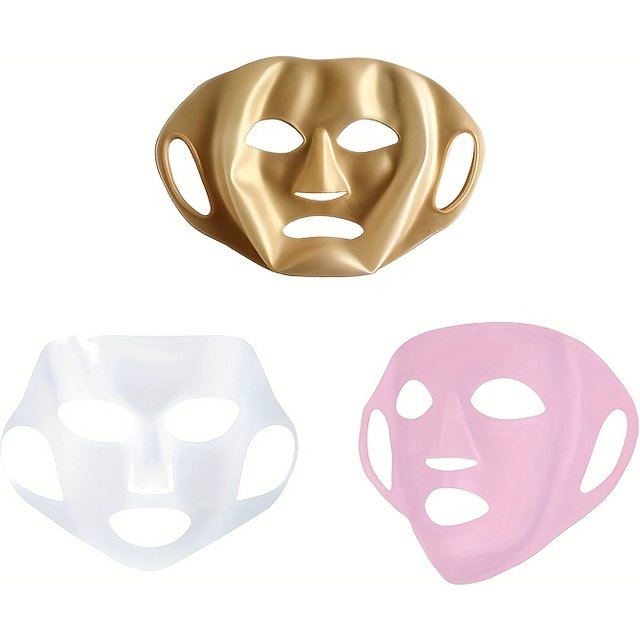 A 3d Silicone Face Mask Cover That Can Be Washed And Reused, Helping Your Serum Absorb Deeper And Boosting Your Skincare Results
