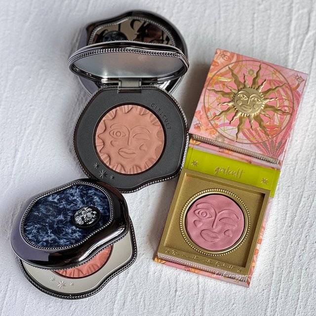 Fard à Joues Girlcult Fini Mat Velouté Teint Naturel Longue Tenue Haute Pigmentation Blush Tendance TikTok pour Maquillage Style Aesthetic Doux
