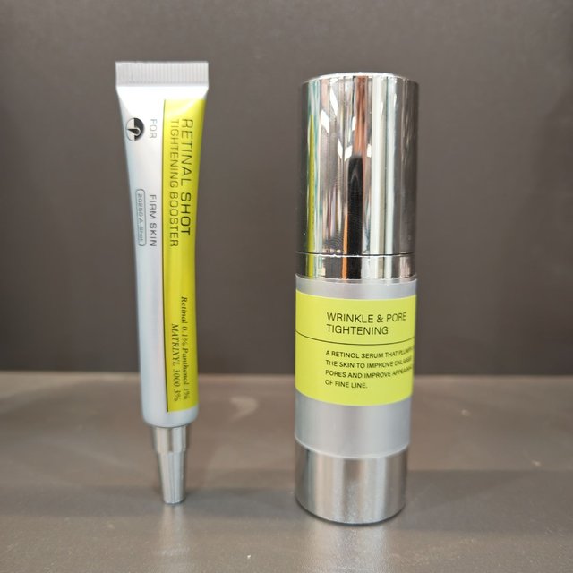 Korean Original Retinol Shot Tightening Eye Cream Vita A Moisturizing Brighten Essence Lift Firm Skin Ampoule Skin Care Set