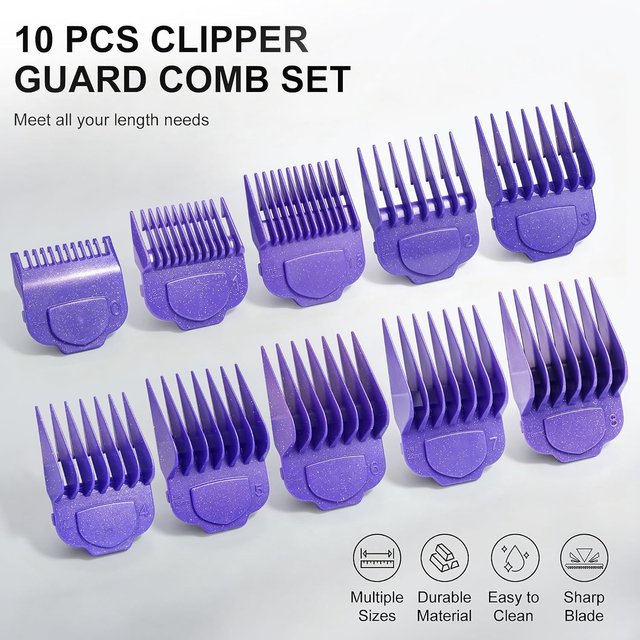 Replacement Guide Comb Kit Guards For Andis Master Hair Clipper Model (Master & PM family MBA, MC-2, ml, PM-1, PM-4, PM-5 )