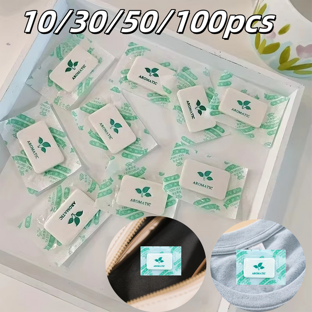 10/30/50/100 sachets parfumés à la vanille pour armoires, voitures, chaussures et maison – Désodorisant et assainisseur d'air naturel