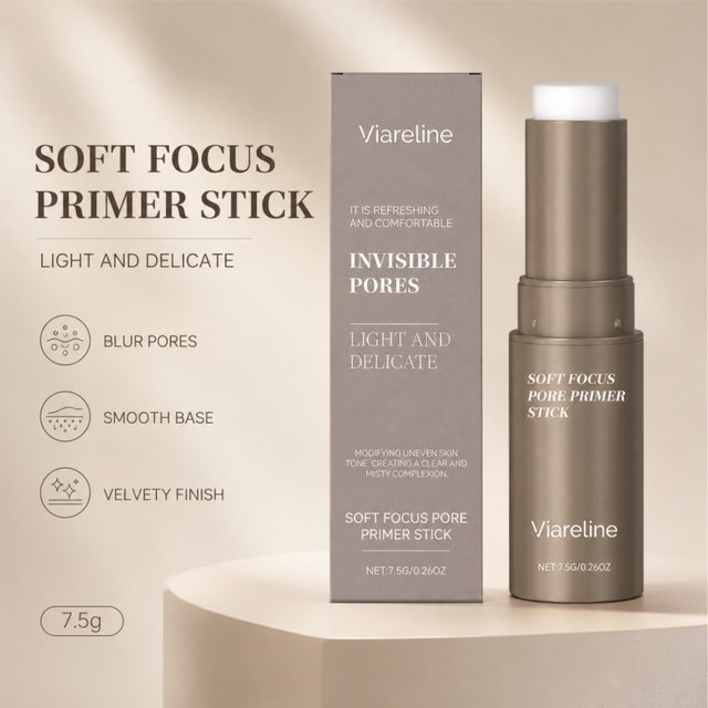 Pore Invisible Primer Stick Oil Control Face Base Moisturizing Smooth Skin Texture Blurring Travel Size Makeup Balm