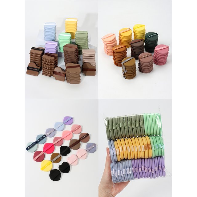 50Pcs Random Cushion Puffs, for Setting Makeup, Applying Makeup, Suitable for All Skin Types