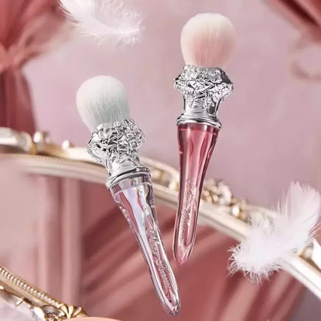 Flower Knows Swan Ballet Blush laine brosse poudre minérale bronzant Contour pinceaux de maquillage par Flower Knows
