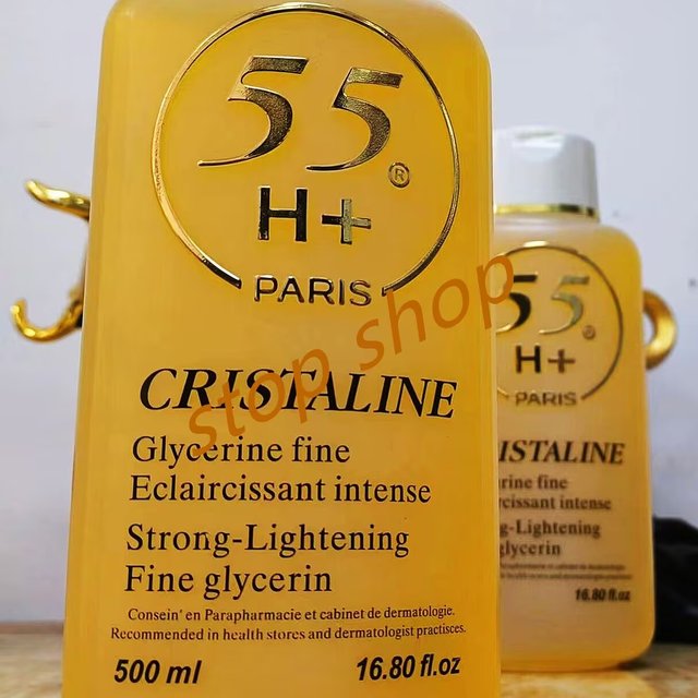 Glycerine Body Moisturizer for Glowing Skin – 55H+ CRISTALINE Body Lotion, Hydrating Smoothing Oil, Fine Eclaircissant Body Car